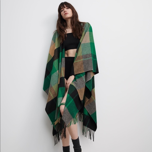 Zara plaid cape - Picture 1 of 15